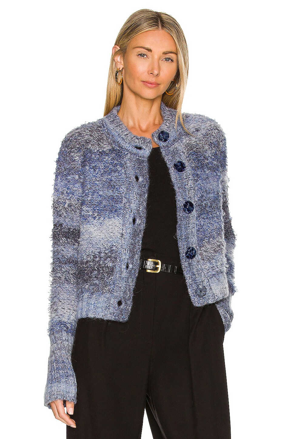 loop stitch cardigan