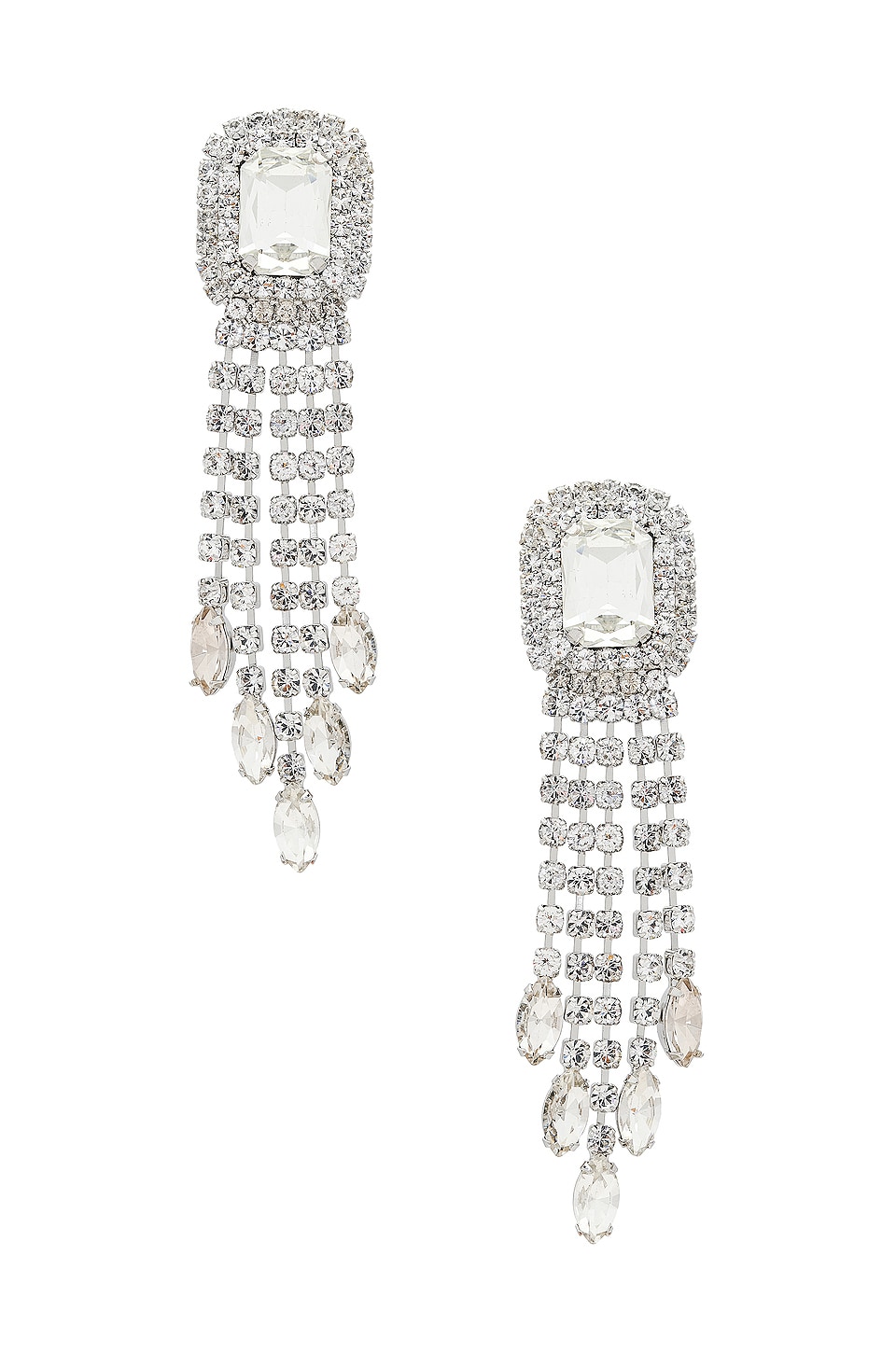 DANNIJO Priscilla Earrings in Silver | REVOLVE