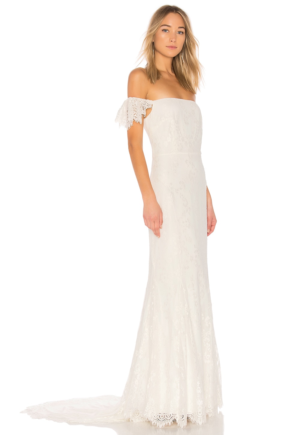 revolve white gown