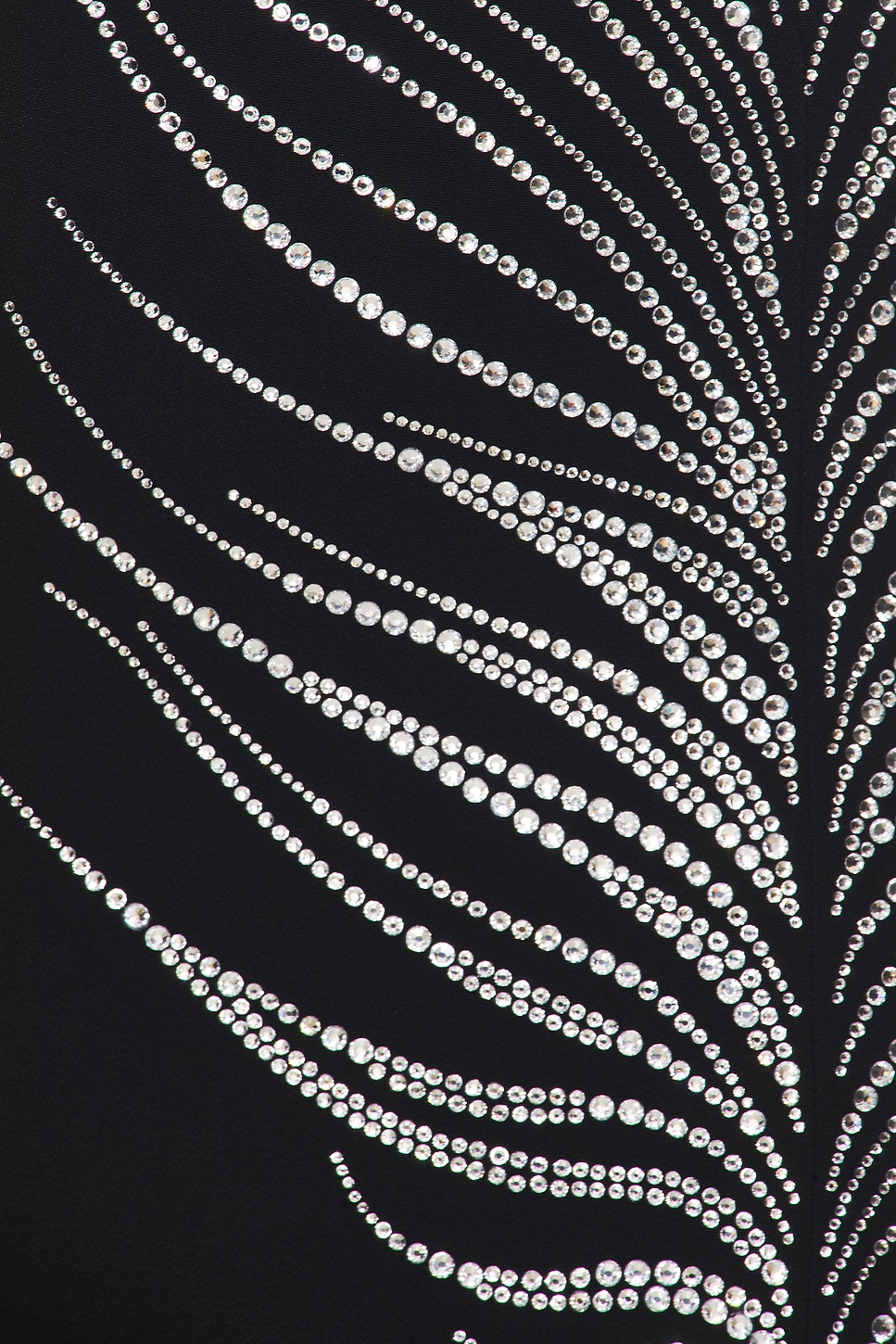 Rhinestone Feather Mini Dress