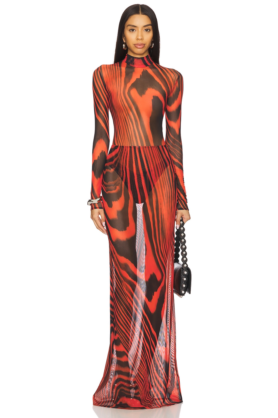 Printed Mesh Bodysuit