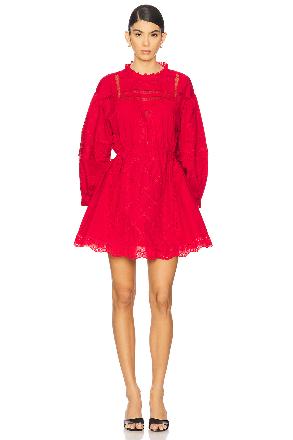 Damson Madder Clancy Mini Dress in Red | REVOLVE