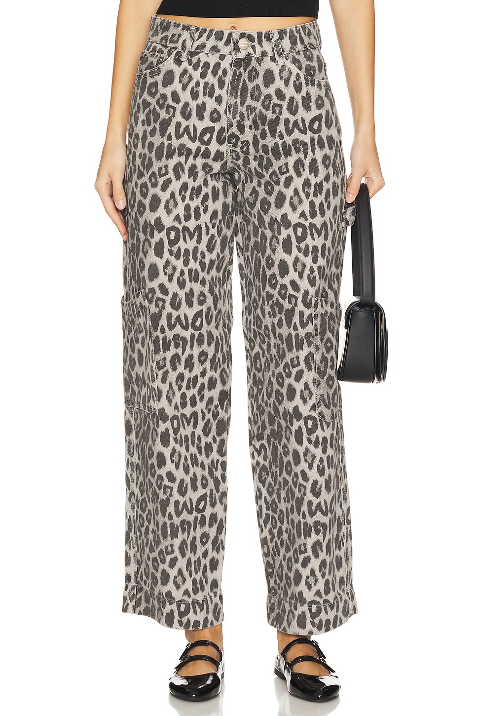 Damson Madder Leopard Drew Cargos Jeans