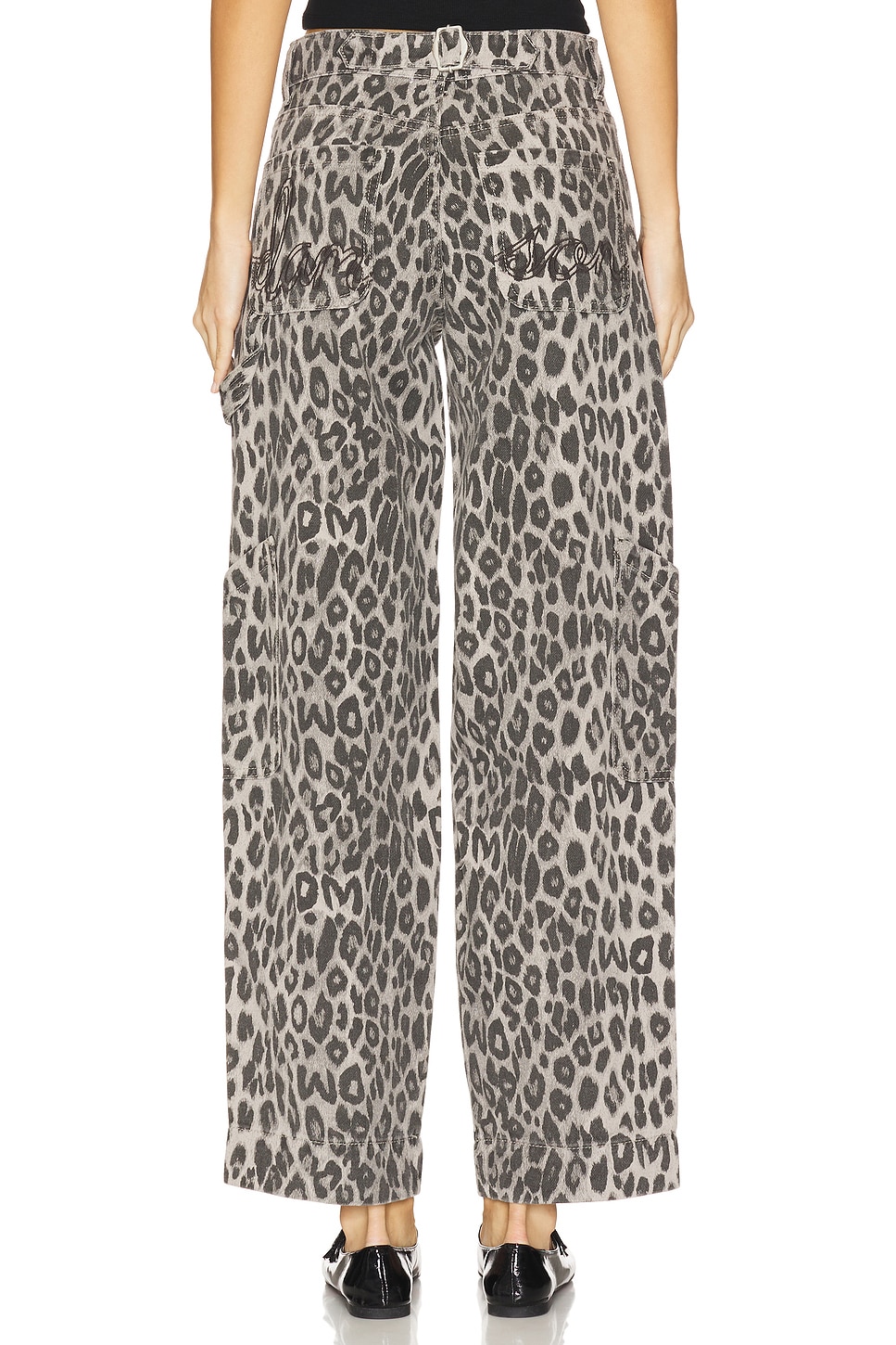 Damson Madder Leopard Drew Cargos Jeans thumbnail