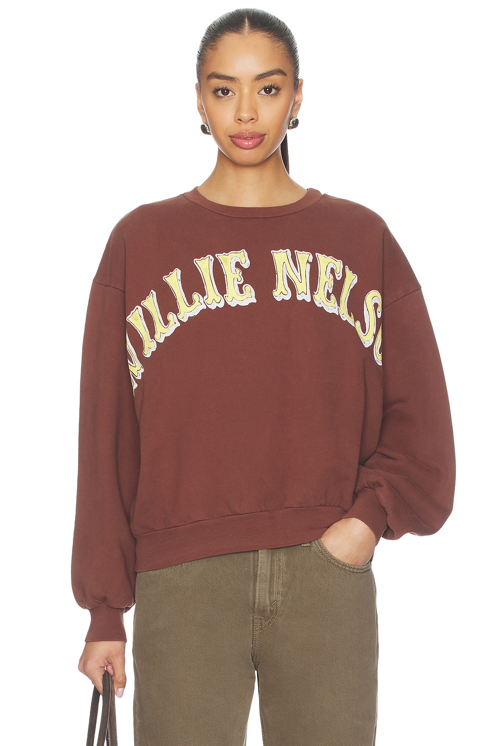 Willie Nelson in Austin Oversized Crew Sweatshirt