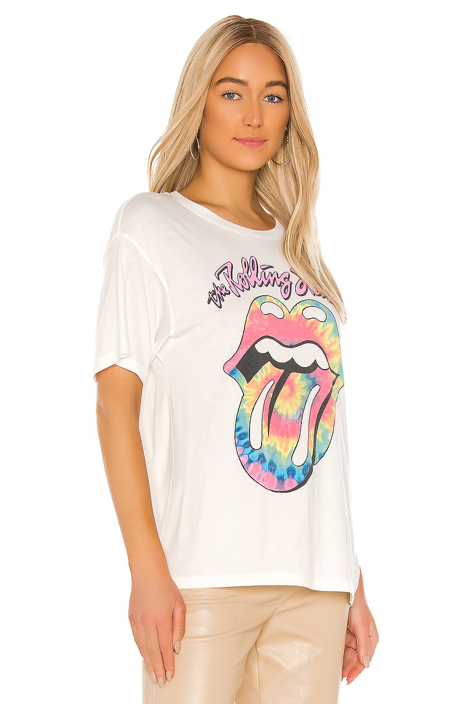 tie dye rolling stones tshirt