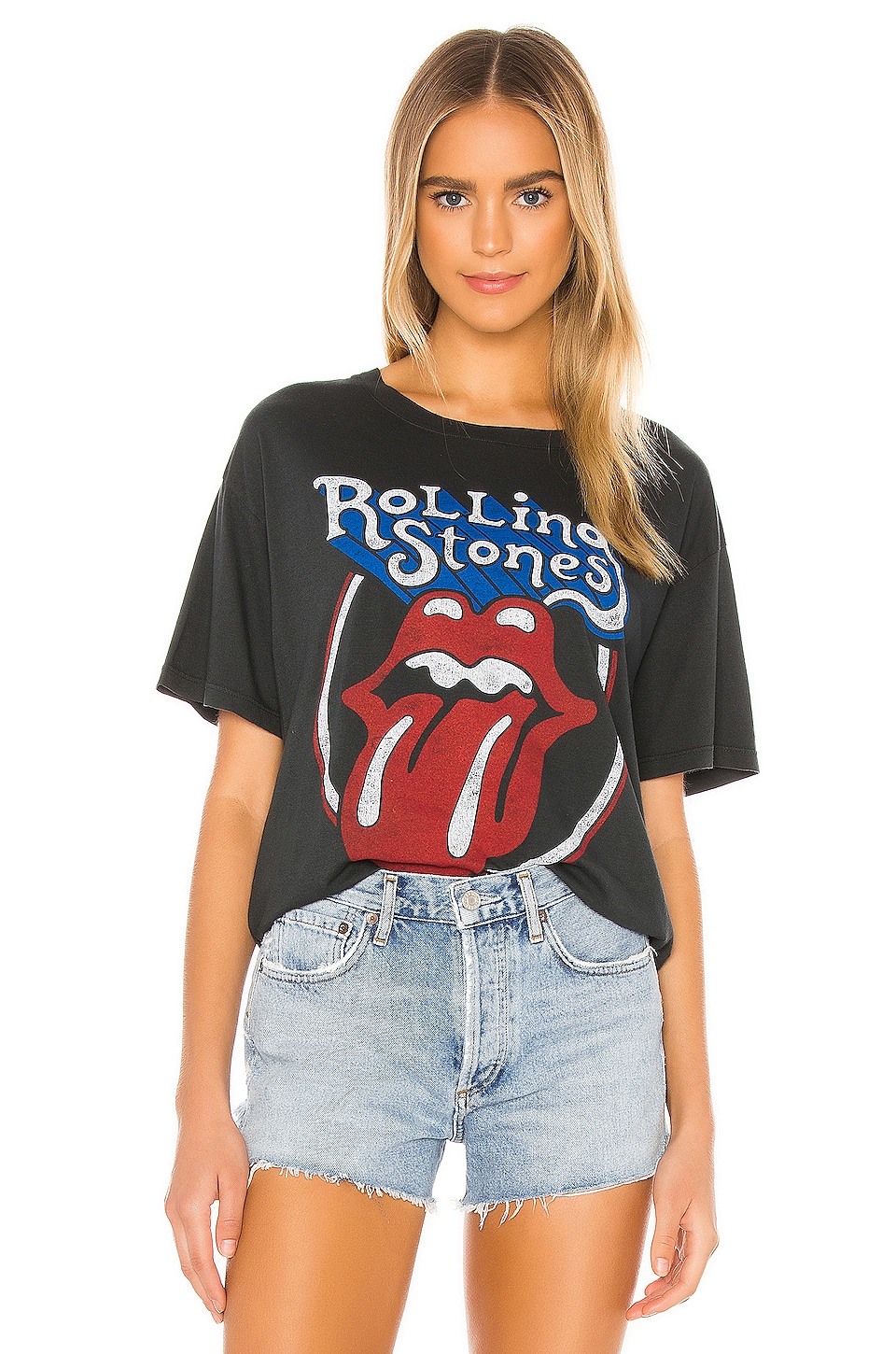 DAYDREAMER Rolling Stones Classic Tongue Tee in Ash | REVOLVE