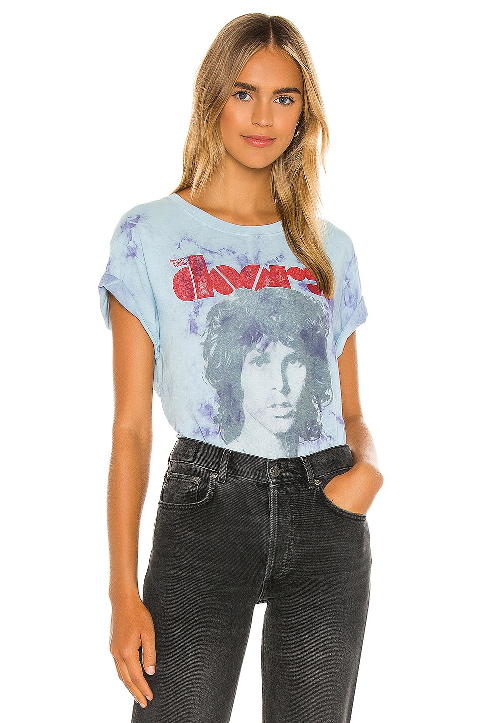 DAYDREAMER The Doors Strange Days Tour Tee in 2 Color Cloud Wash | REVOLVE