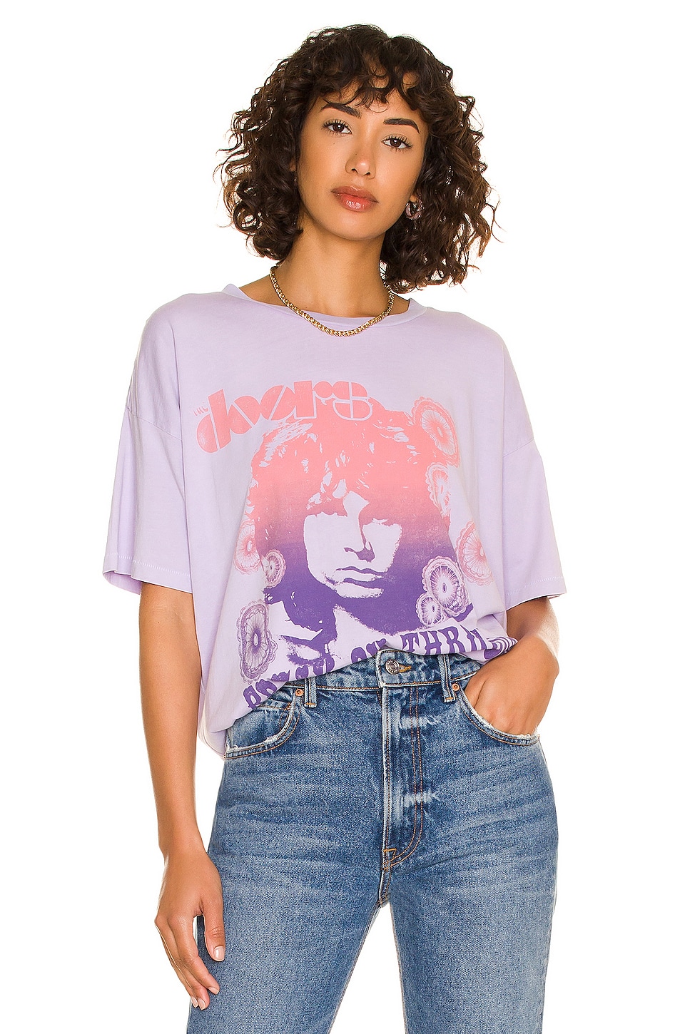 DAYDREAMER the Doors Other Side Merch Tee in Lilac Haze | REVOLVE