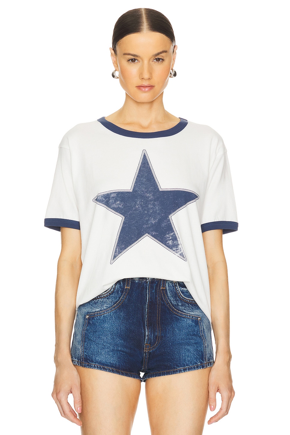 DAYDREAMER - Classic Star Oversized Ringer Tee | Plush