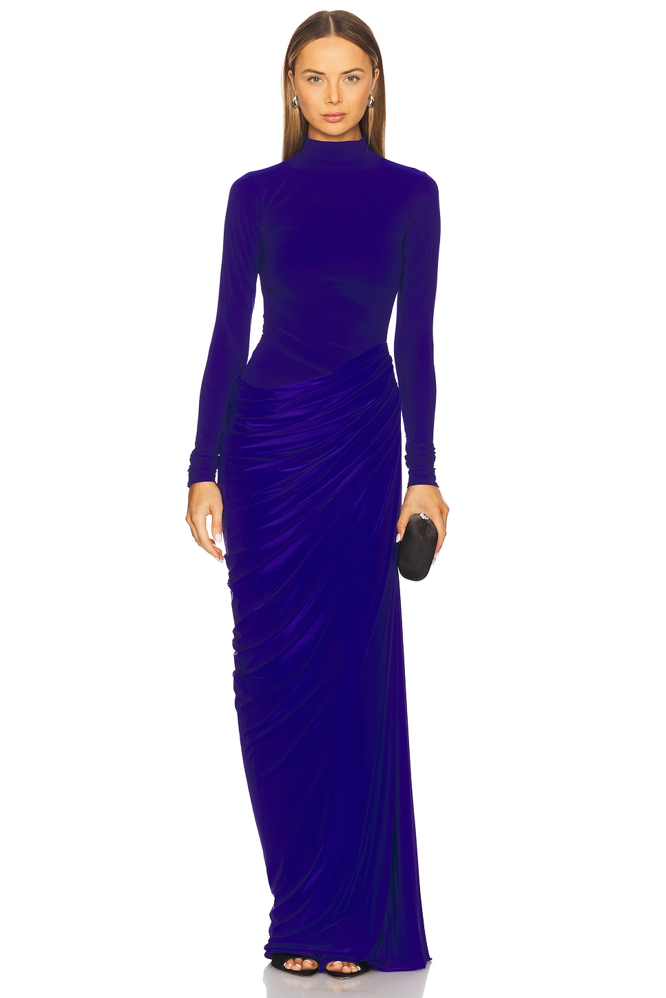 dark blue long dress formal Beautiful A line Spaghetti Straps Navy Blue Lace Prom Dresses Formal D –  PreppyDress main image 0