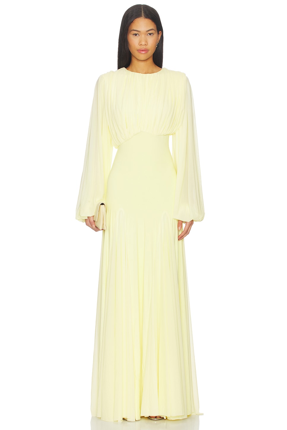 long sleeve formal sequin dress Glamorous Sparkly Floor-Length Long One-Shoulder Glitter Gown 28578 by Ava Presley White / 6