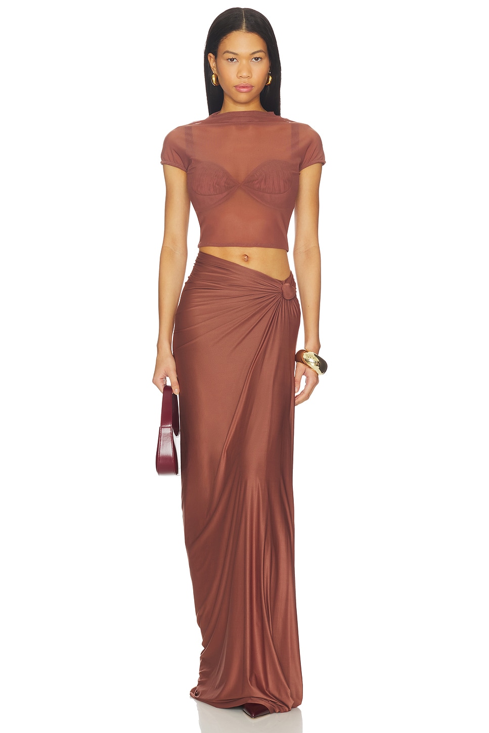Deme by Gabriella Dove Dress in Brown - size L Deme by Gabriella Dove Dress in Brown - size L