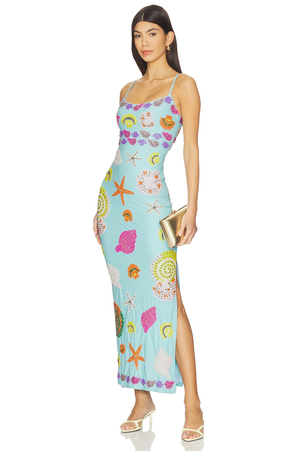 Oceanus New York Strapped Dress in Ice Blue | REVOLVE Oceanus New York Strapped Dress in Ice Blue | REVOLVE