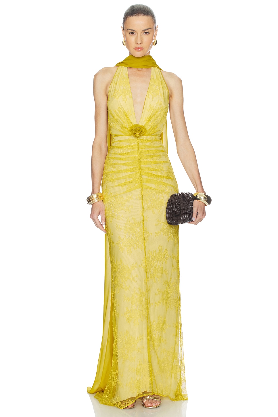 african maxi dress styles Colored leaves African print Maxi dress – Awura's Wardrobe