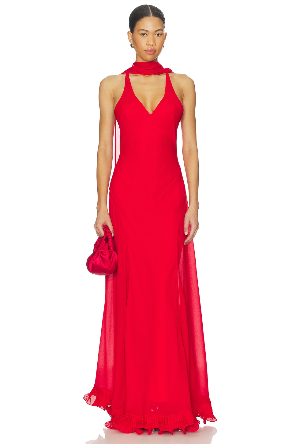 DELFI Estelle Dress in Crimson | REVOLVE