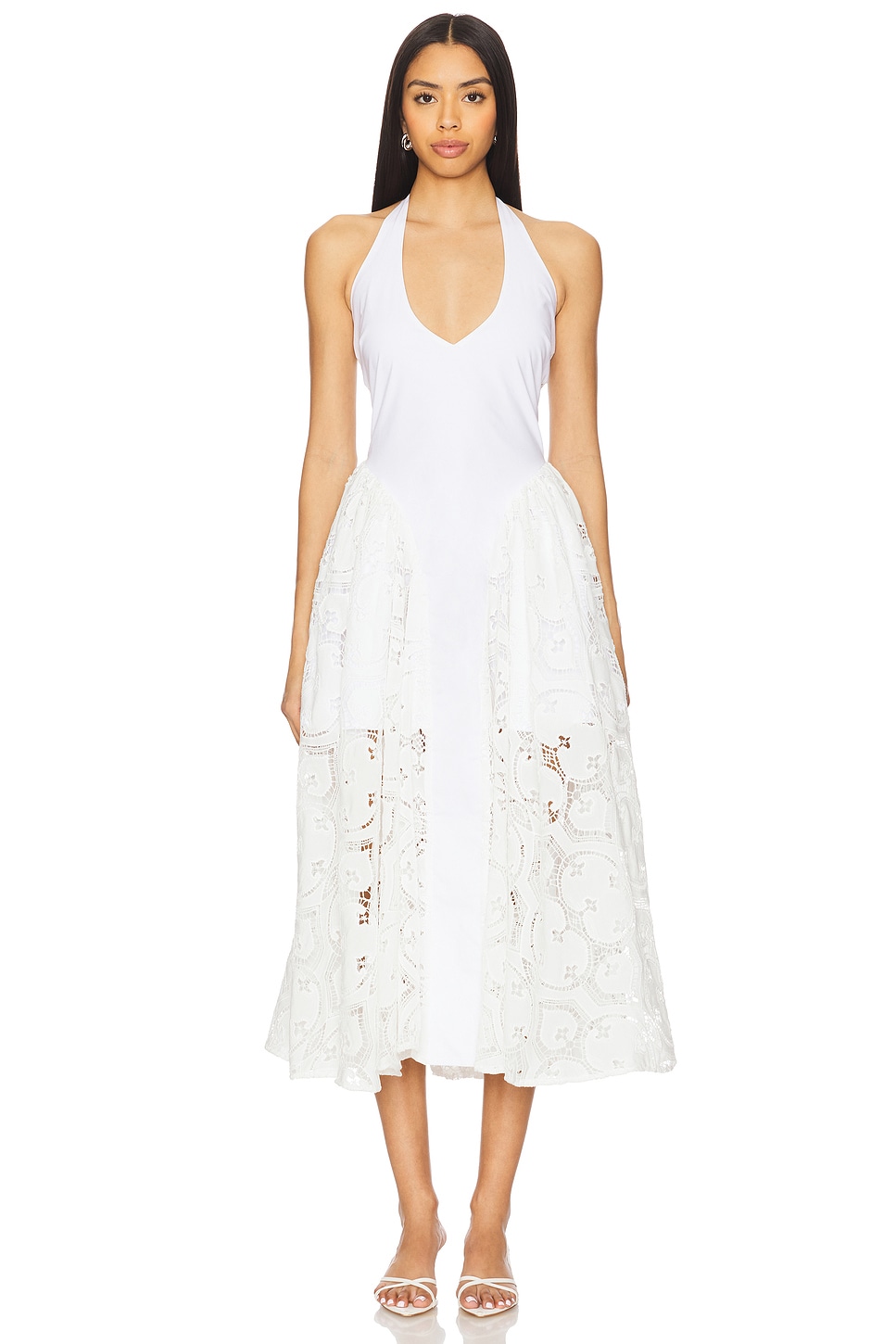 Hera Eyelet Long Dress