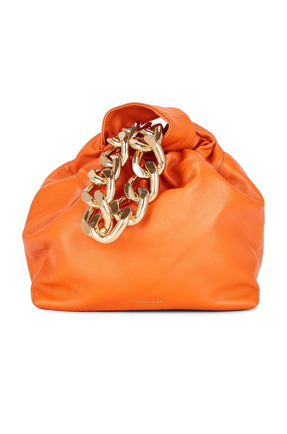 DeMellier London Santa Monica Chain Bag in Tangerine