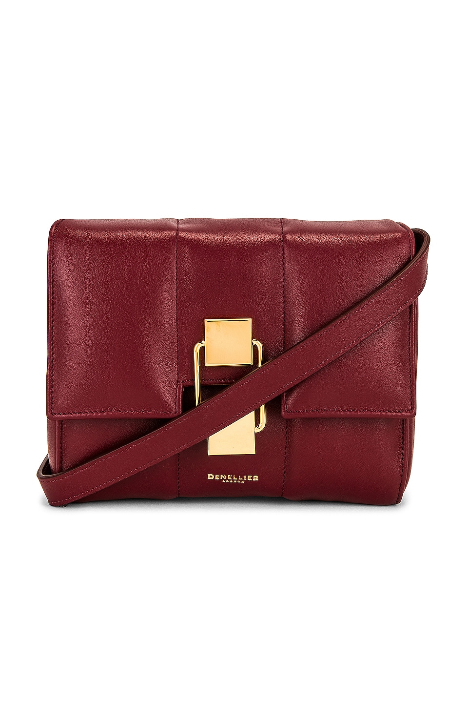 DeMellier London Mini Alexandria Bag in Ruby Smooth | REVOLVE