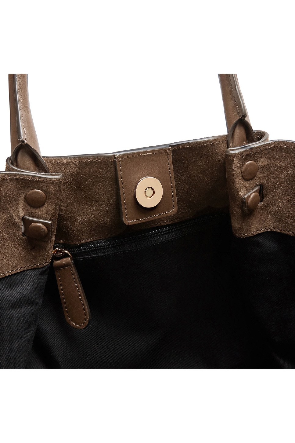 バッグ The New York Mocha Suede & Mocha Smooth DeMellier London Midi New York Bag in Mocha Suede & Mocha