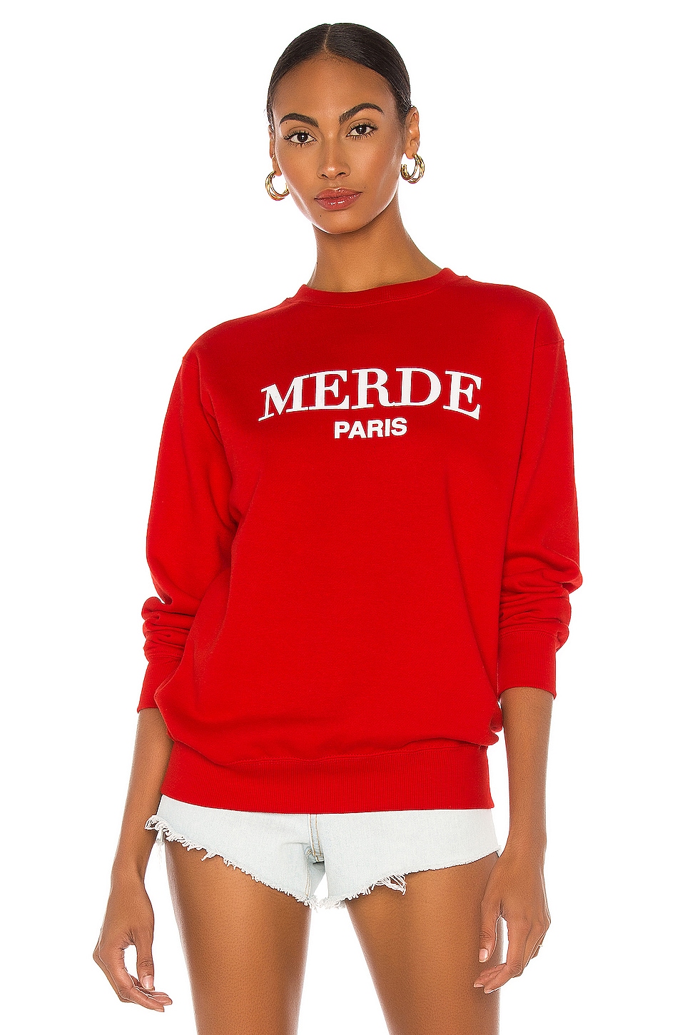 DEPARTURE Merde Sweatshirt Red