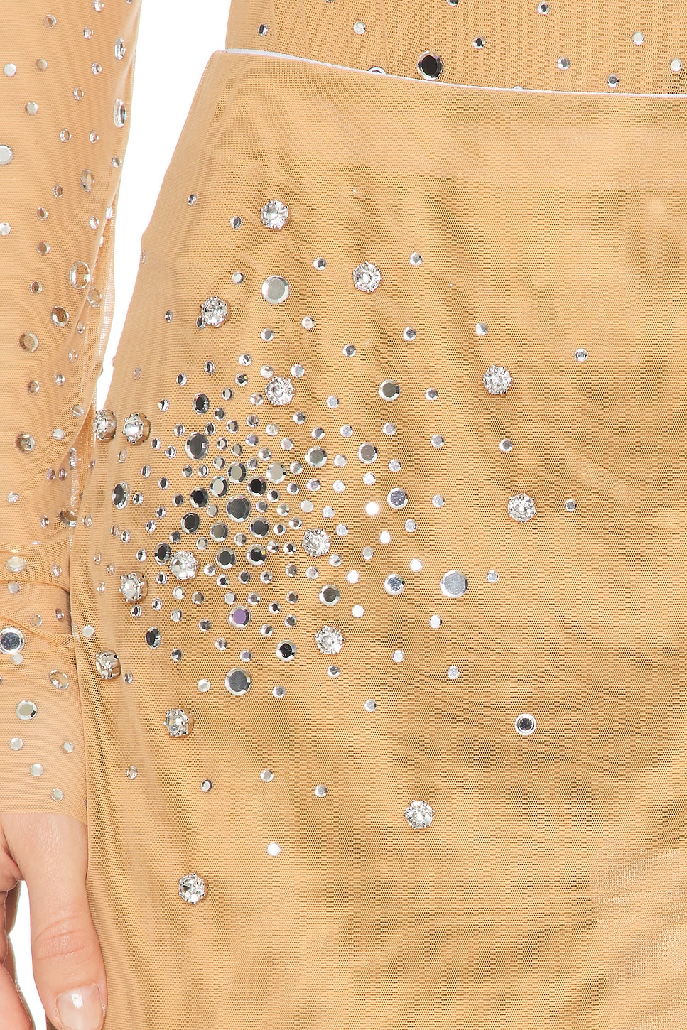 DES PHEMMES Crystal Midi Skirt