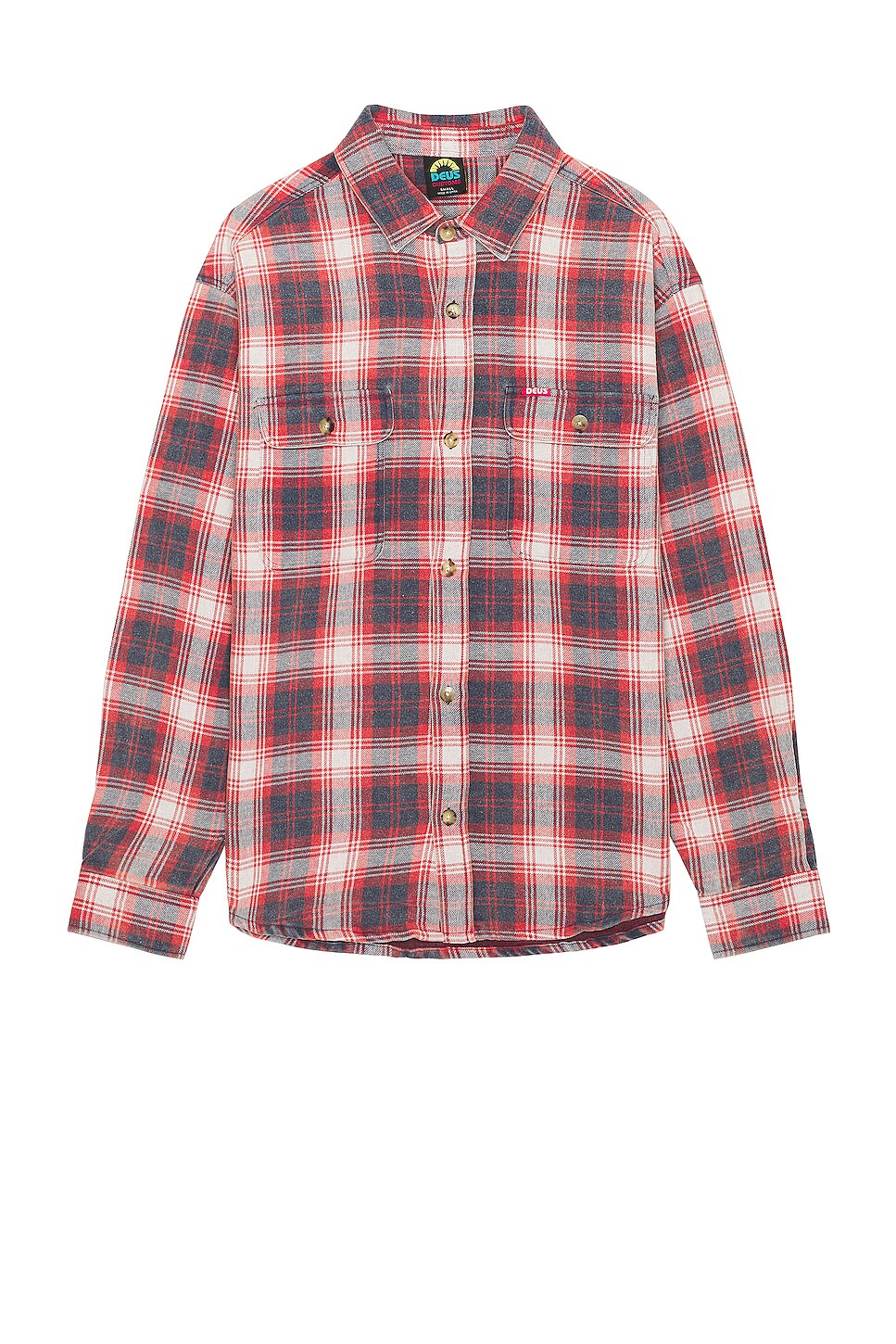 Deus Ex Machina Vacay Shirt in Red Check