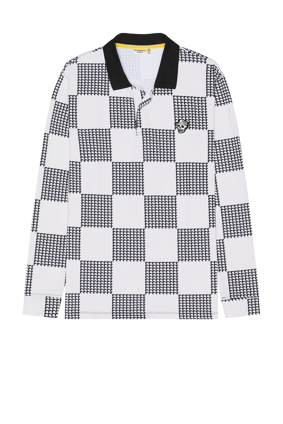 Back 9 Checker Long Sleeve Polo