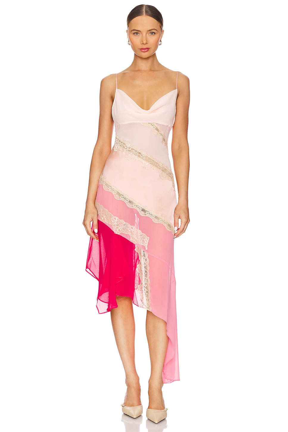strapless open back dress Nova Slip Mini Dress