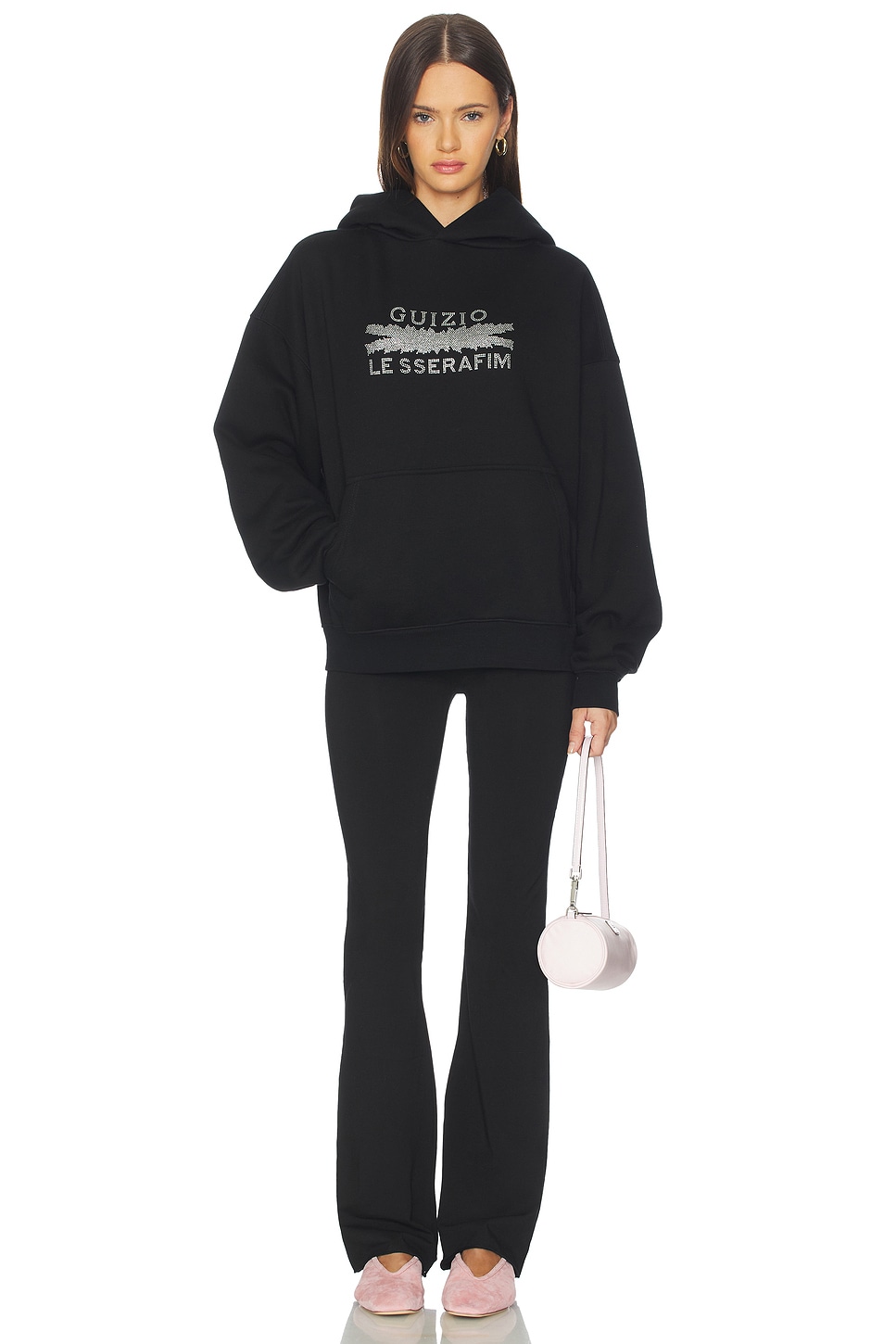 GUIZIO - x REVOLVE x Le Sserafim Bedazzled Pull Over Hoodie | Plush
