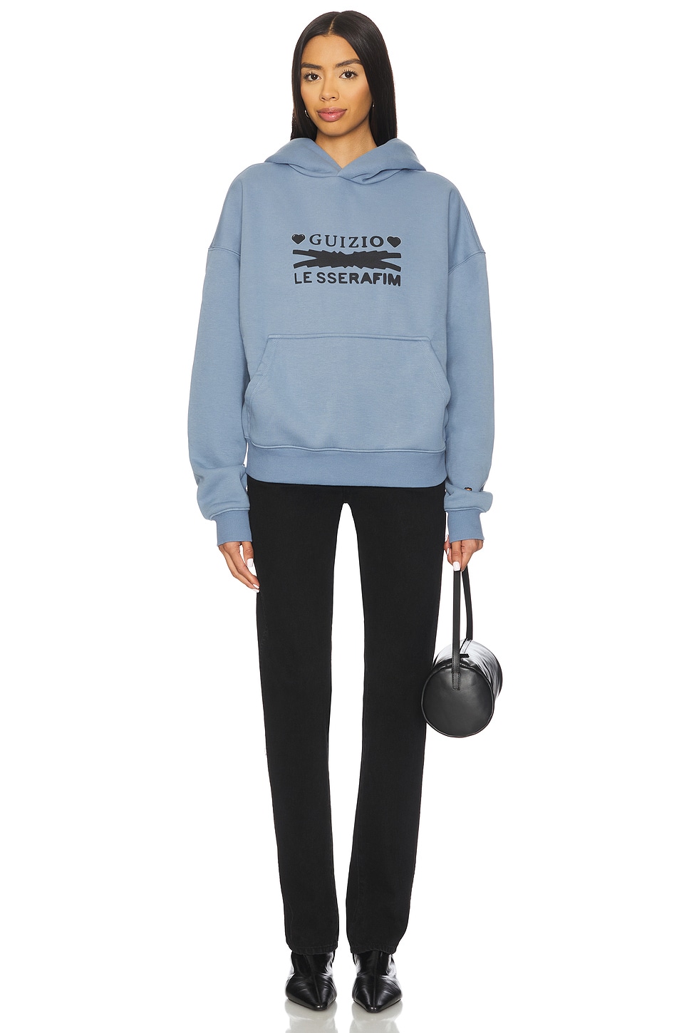 GUIZIO x REVOLVE x Le Sserafim Hearts Graphic Pull Over Hoodie in