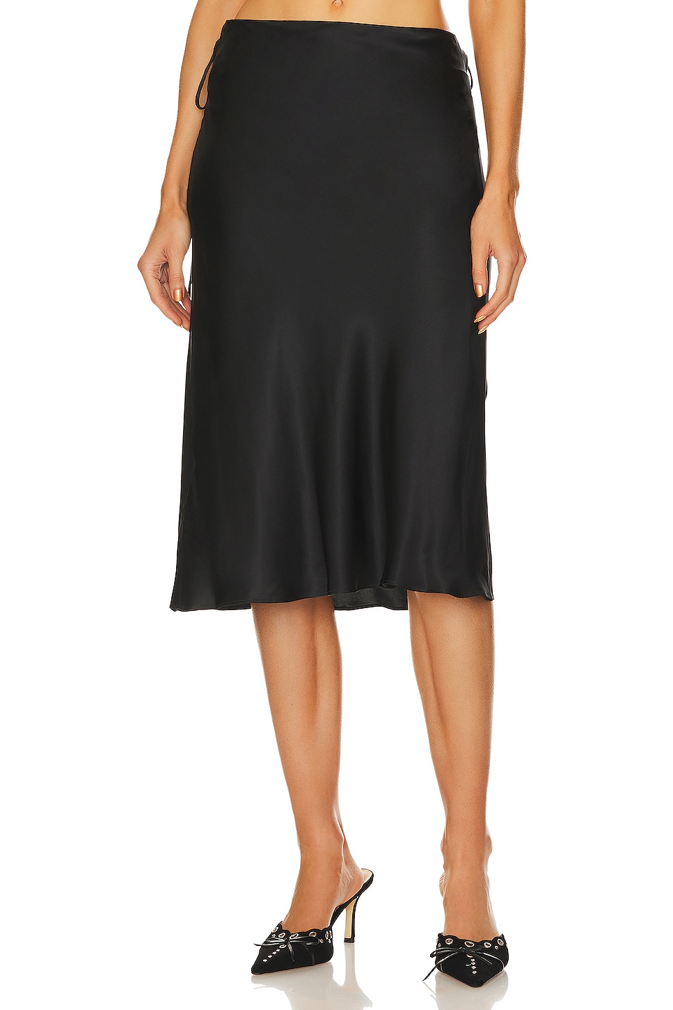 GUIZIO Mae Midi Skirt in Black | REVOLVE