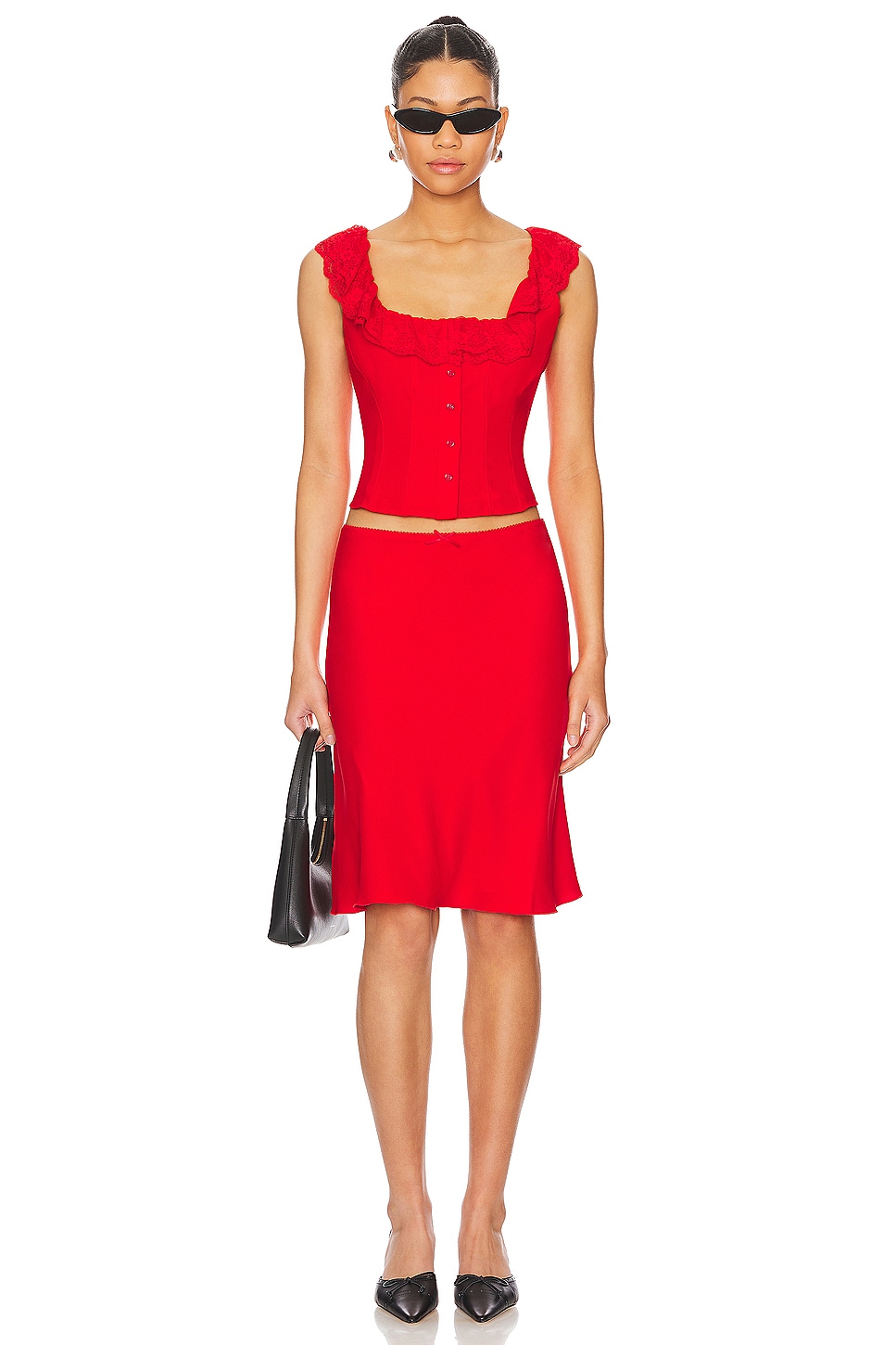 GUIZIO Paloma Skirt in Poppy | REVOLVE
