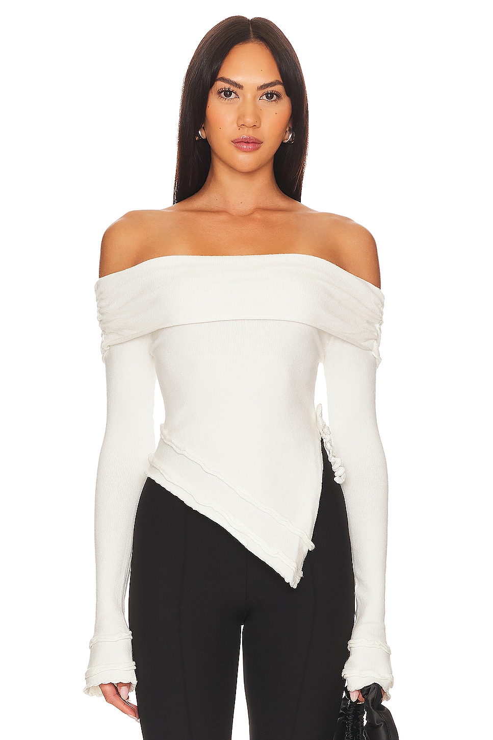 Raye Rib Knit Top – Guizio