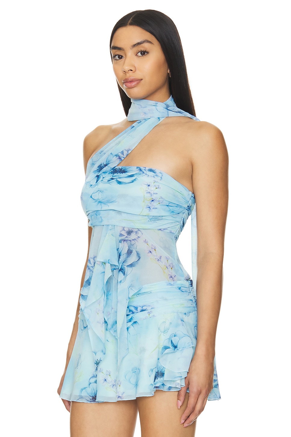 GUIZIO Chiffon Wrap Around Top thumbnail