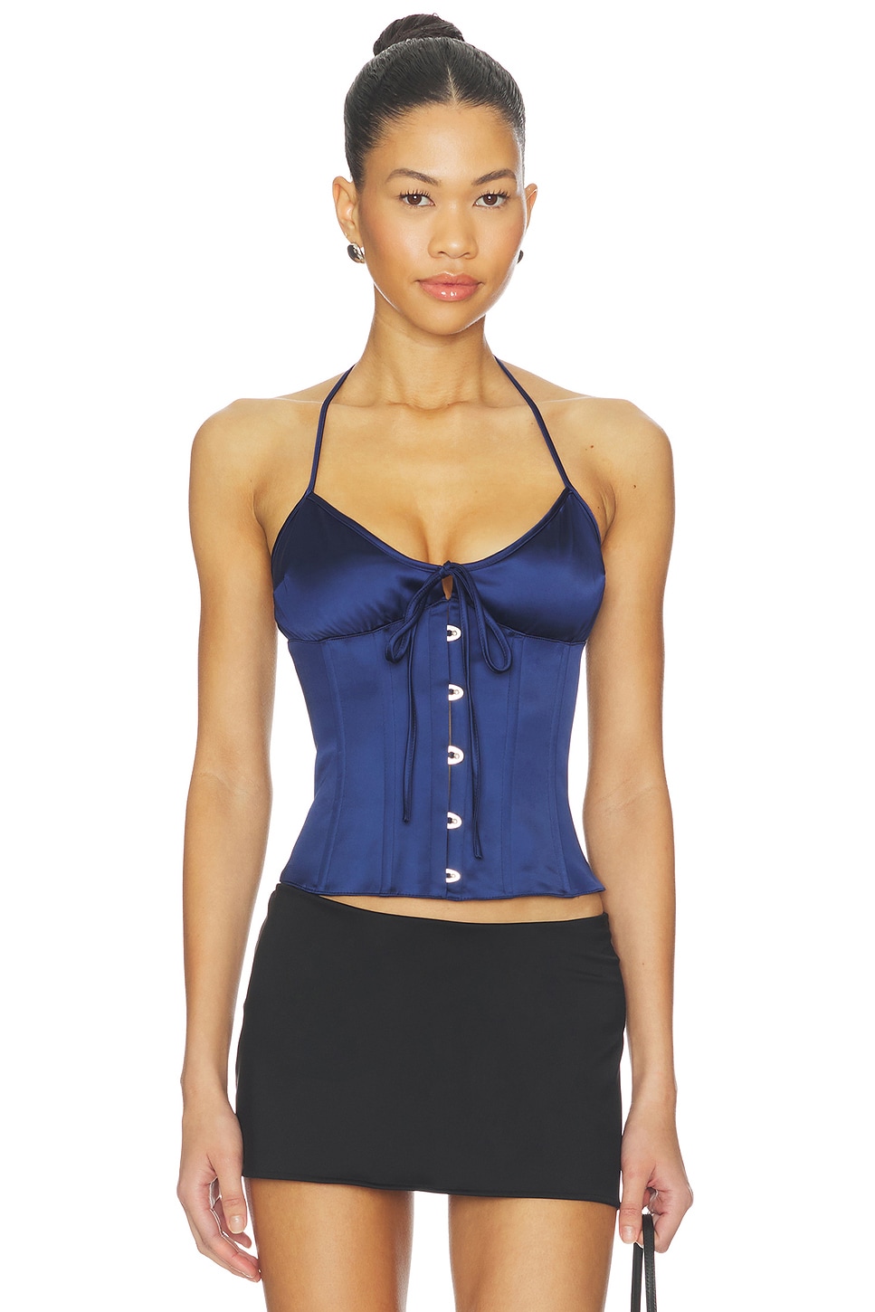 GUIZIO Marini Corset in Navy | REVOLVE