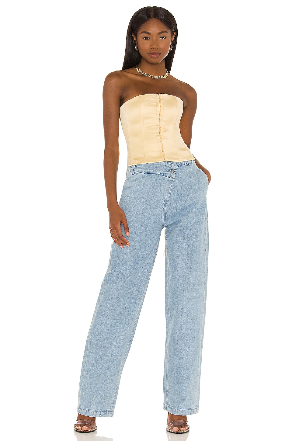 Satin Lace Up Corset