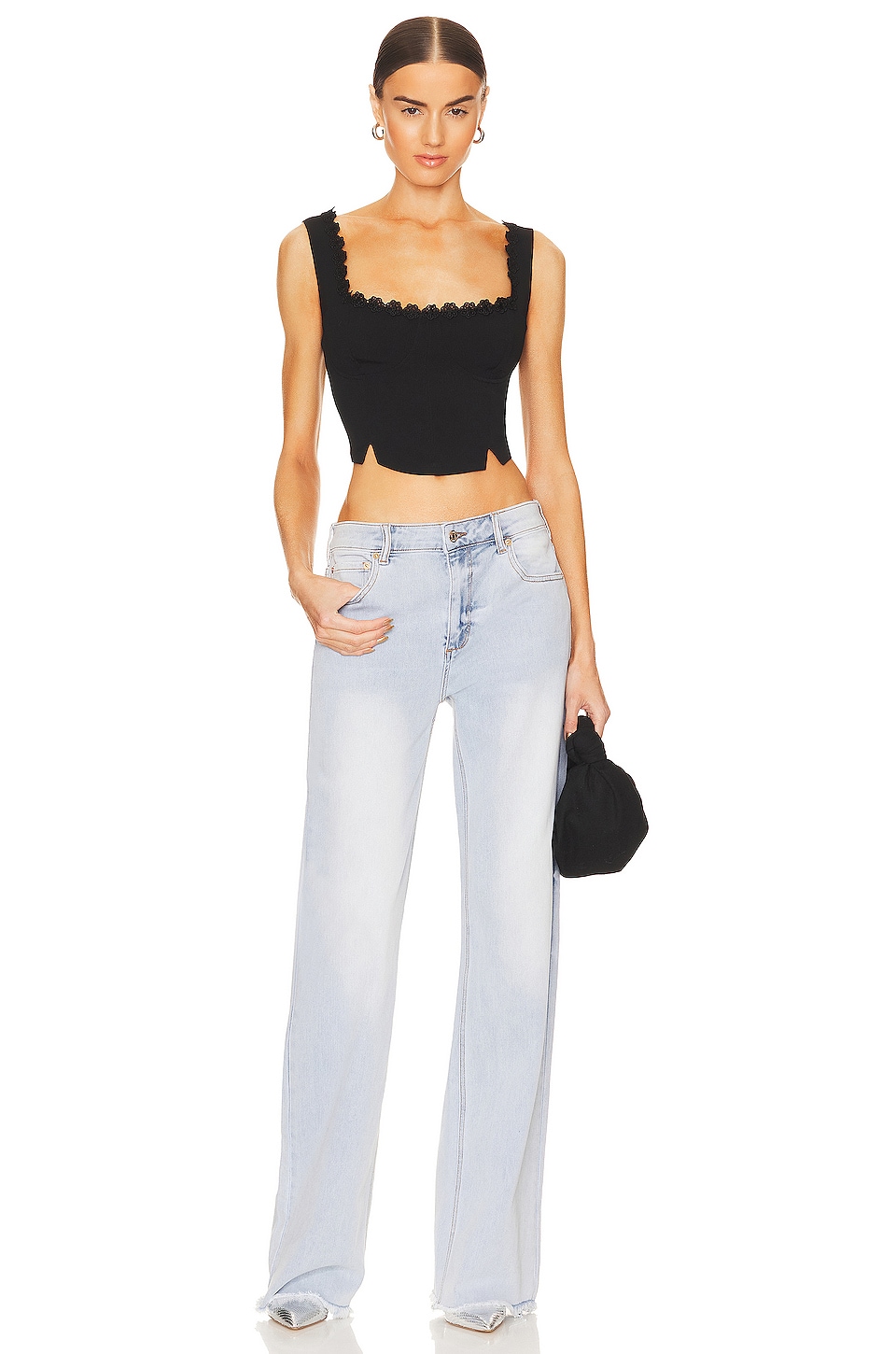 Taffeta Bustier Top