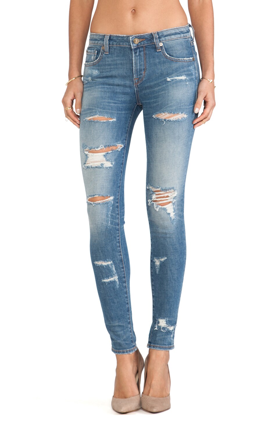 D-ID New York Skinny Jean in ATT Water Destroy | REVOLVE