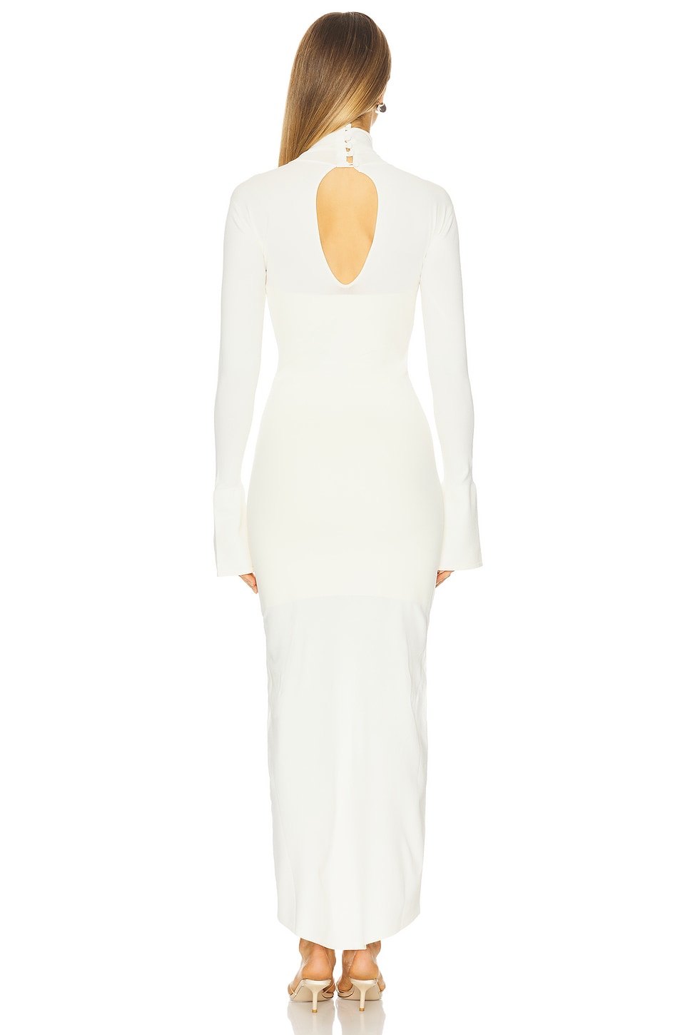 Dodiee Charlie Turtleneck Maxi Dress in Cream | REVOLVE
