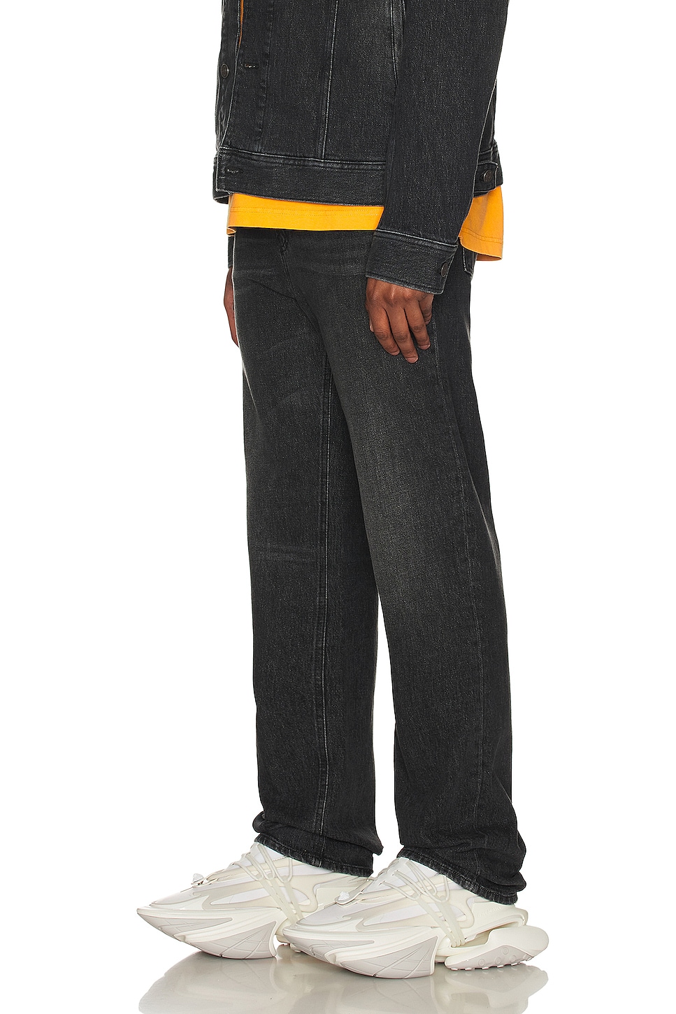 Diesel 1955 Denim Straight Jean en Black