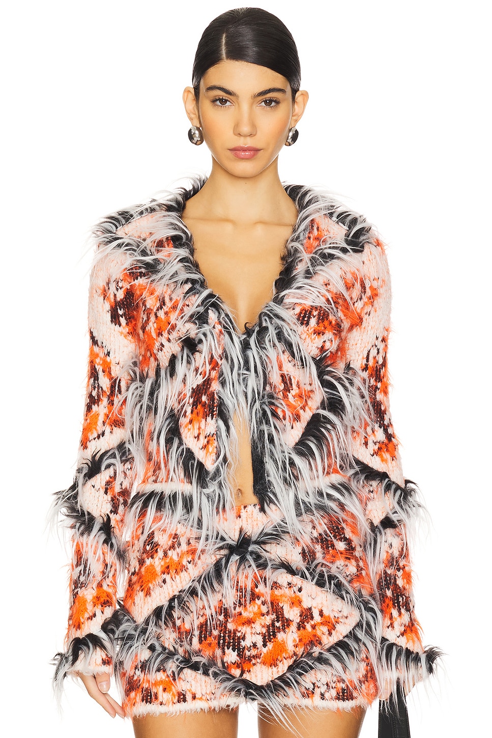 Faux Fur Detailed Cardigan