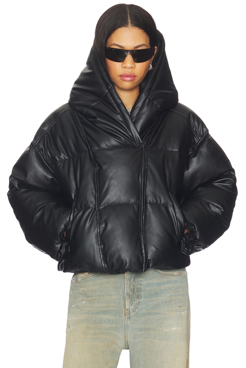 Diesel Willey Puffer Jacket in Black | REVOLVE