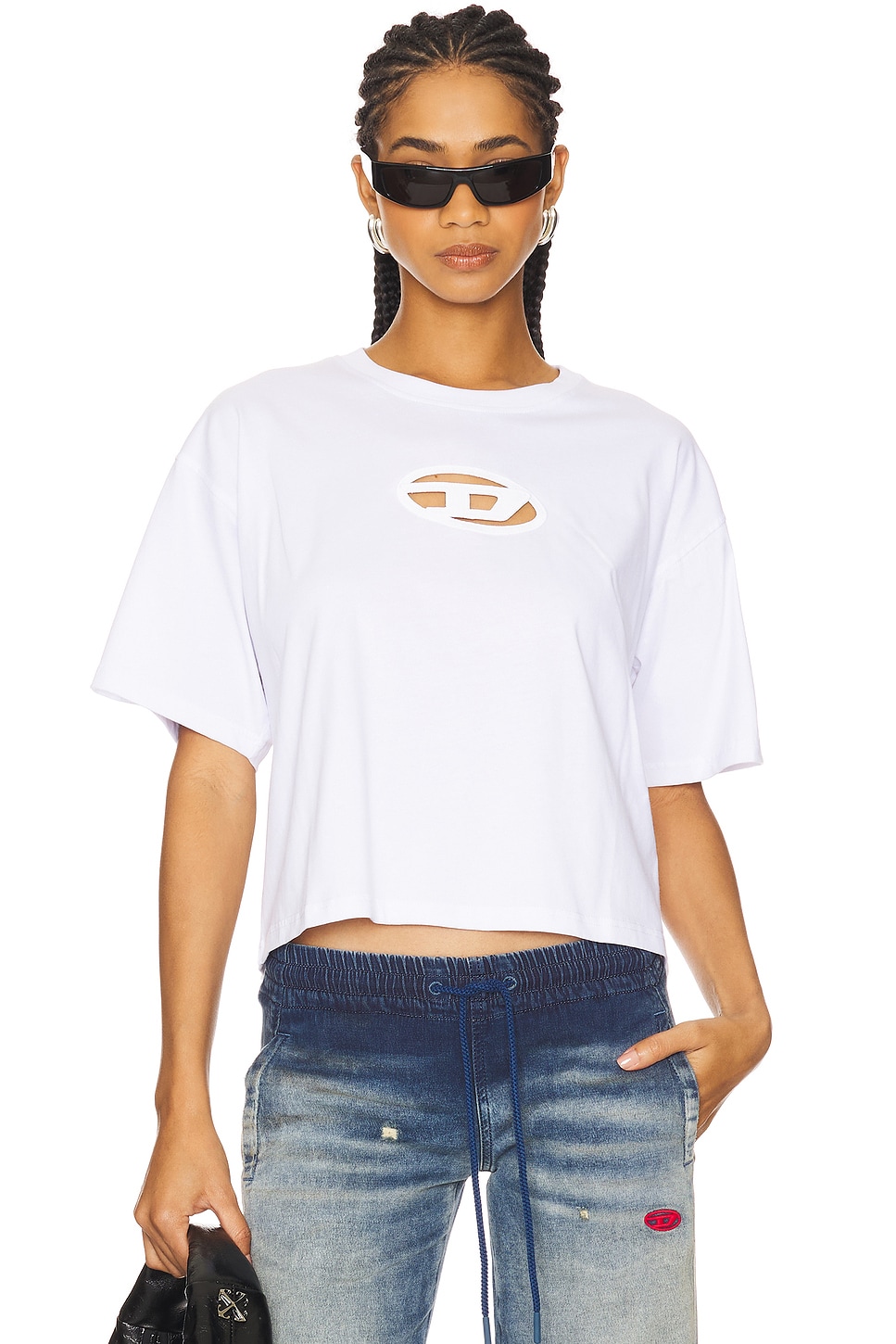 Diesel クロップTシャツ - White | REVOLVE