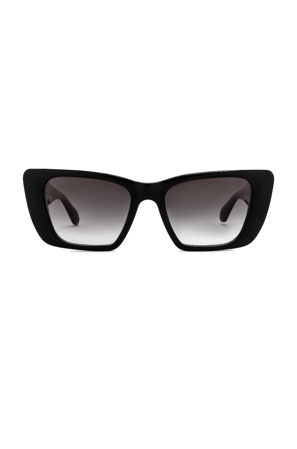 DIFF EYEWEAR Aura Sunglasses in Black & Grey Gradient | REVOLVE
