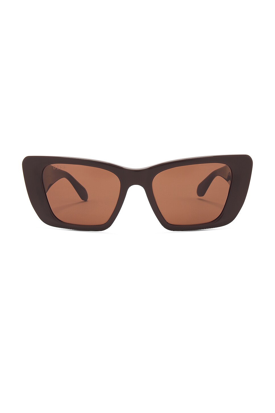 DIFF EYEWEAR Aura Sunglasses in Brown | REVOLVE