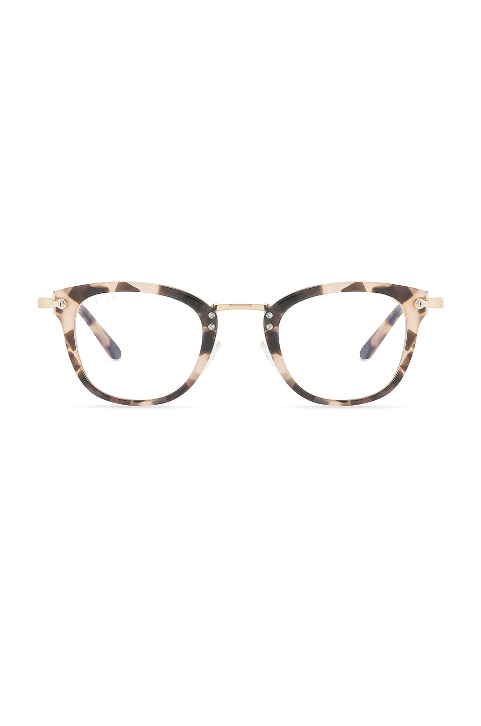 DIFF EYEWEAR Rue in Himalayan Tort & Blue Light Tech | REVOLVE