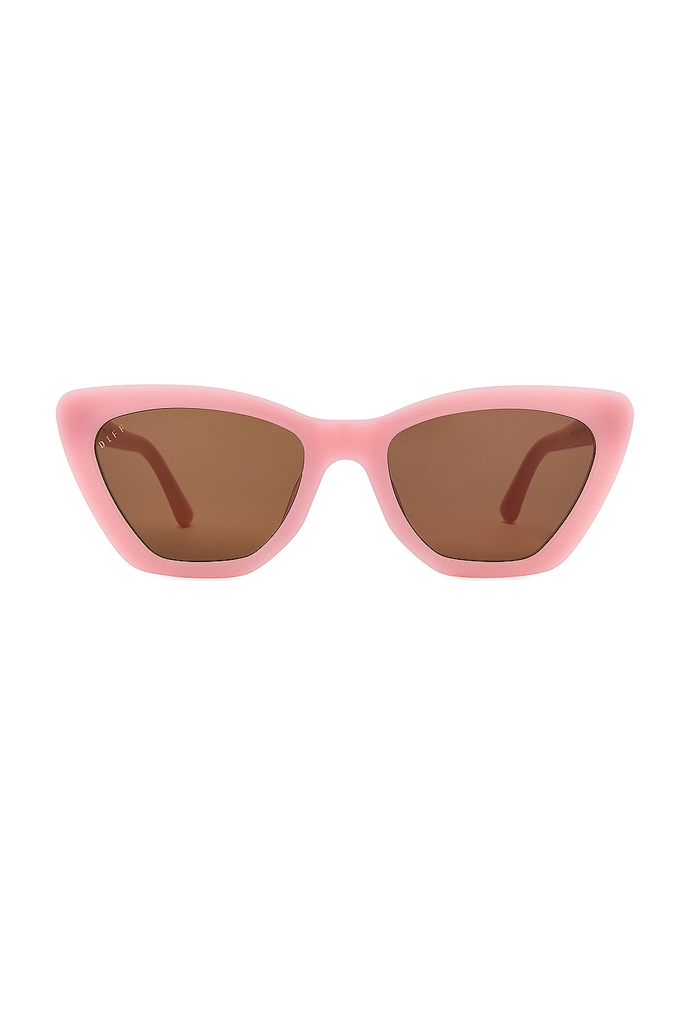 DIFF EYEWEAR Camila Sunglasses in Pink Velvet & Brown | REVOLVE