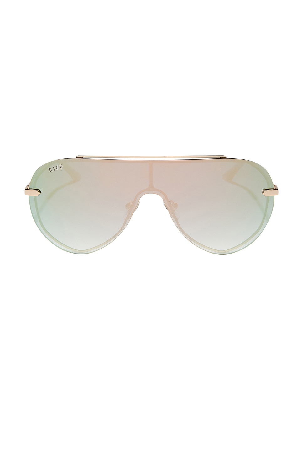 DIFF EYEWEAR Imani Sunglasses in Gold & Cool Matcha Mirror | REVOLVE