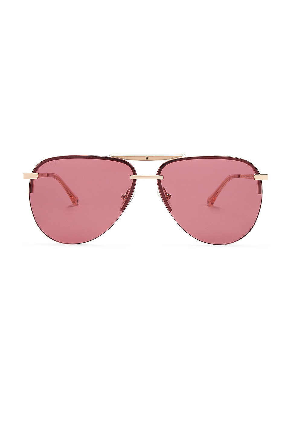 DIFF EYEWEAR Tahoe in Gold, Vintage Rose, & Mauve | REVOLVE